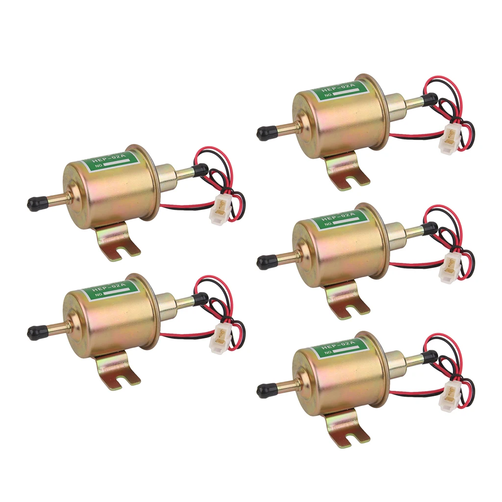 12V 5x низкая Давление Универсальный Автомобильный Электрический топливный насос HEP-02A бензиновый газовый дизельный двигатель
