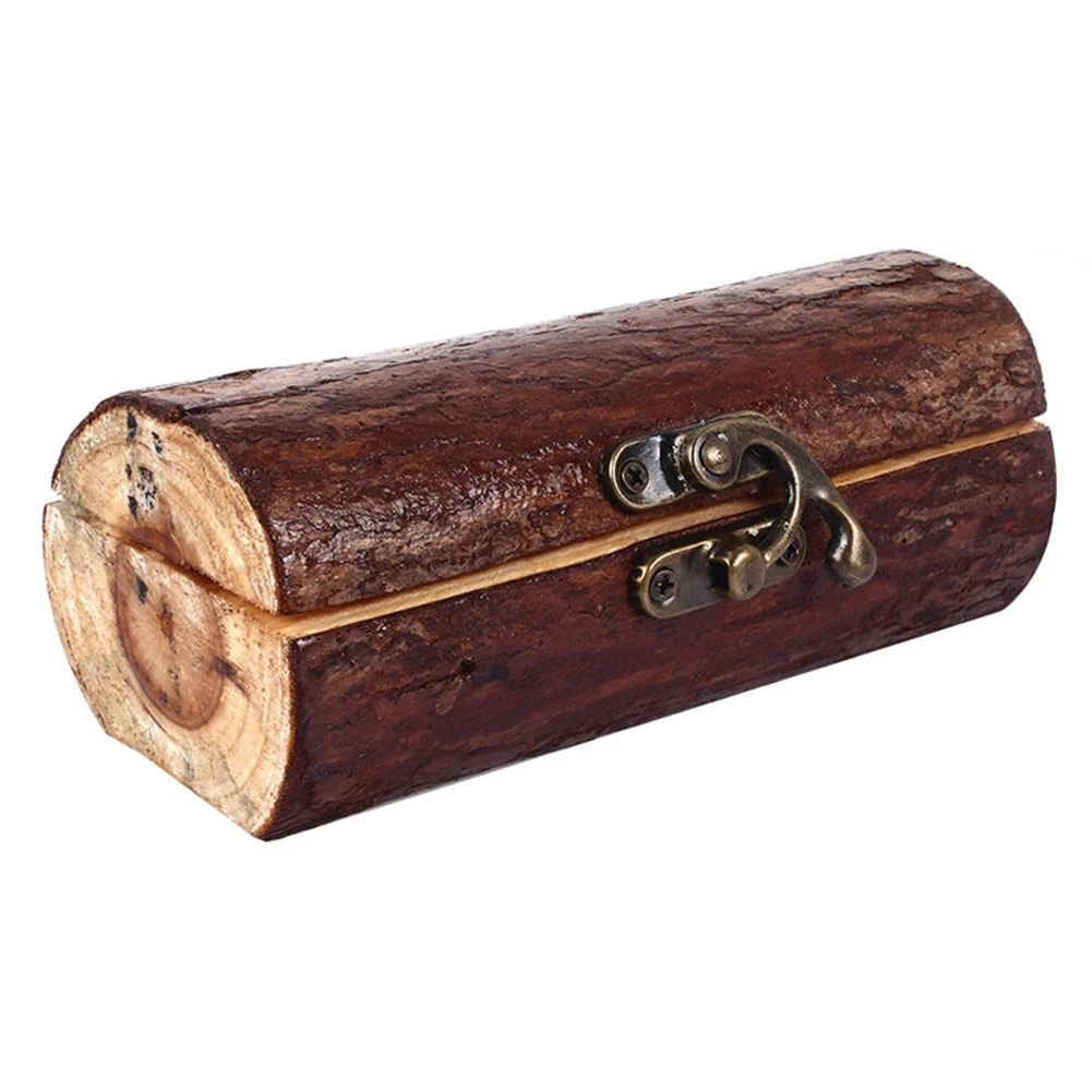 

Letter Print Anniversary Simple Solid Eco Friendly Durable Ring Box Anti Knock Elegant Wooden Anti Scratch With Lid Engraved