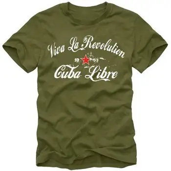 

Coole-Fun-T-Shirts Viva La Revolution KUBA LIBRE VINTAGE kaki taille L