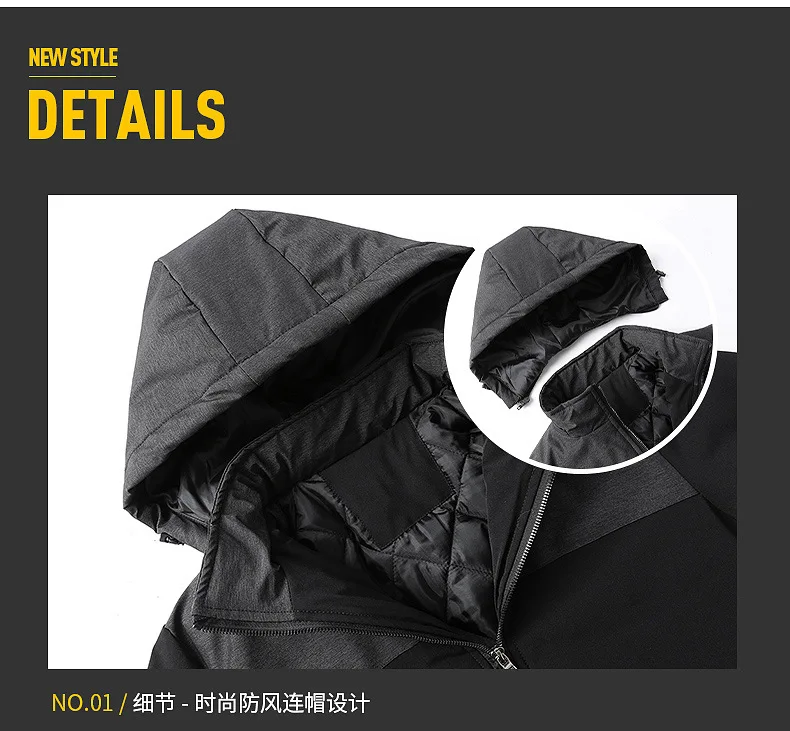 New Style Hooded OEM Cotton-padded Clothes Men's Batch Winter Thick Paul Warm Joint Cotton Coat down Jacket Cotton-padded Clothe