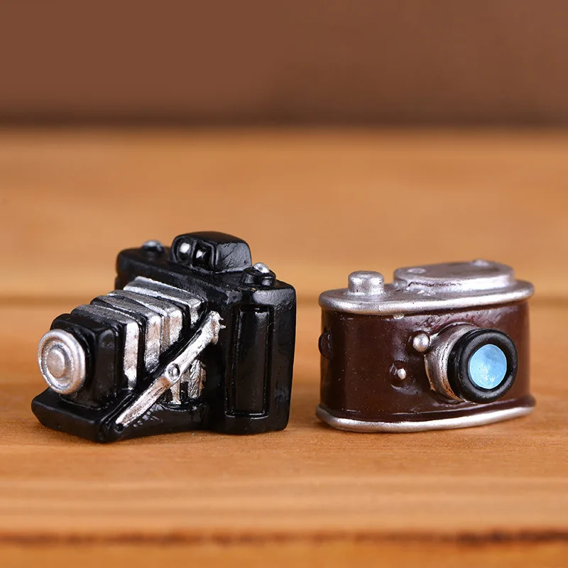 Mini Retro Nostalgic Figurine Dollhouse Camera Ornaments Model Landscaping Decorations Crafts Miniature Photo Props Accessories ornament crafts miniature figurines miniature ornament resin crafts