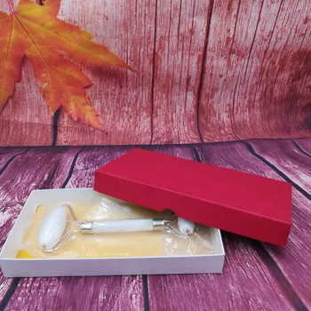 

KCONYD 20/50/200/500sets Factory Wholesale Natural Jade Face Roller-Xiuyan white jade-metal stents with glue-with box