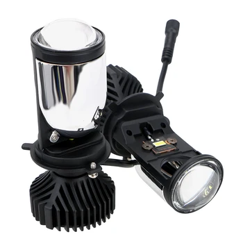 

Hi/Lo Beam Headlight H4 LED Mini Projector Lens 90W/Pair Automobiles Lamp Conversion Kit Canbus H4 LED Car Light Bulb