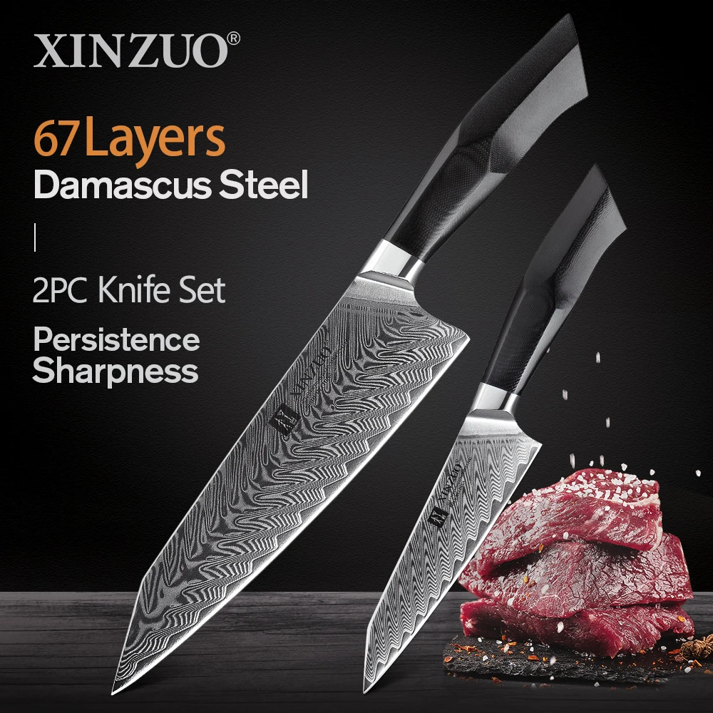 XINZUO 8.5 inch Chef's Knife Original 110 Layers of Dual-core Damascus  Steel Kitchen Knife Stainless Steel Tool Gyuto Knives