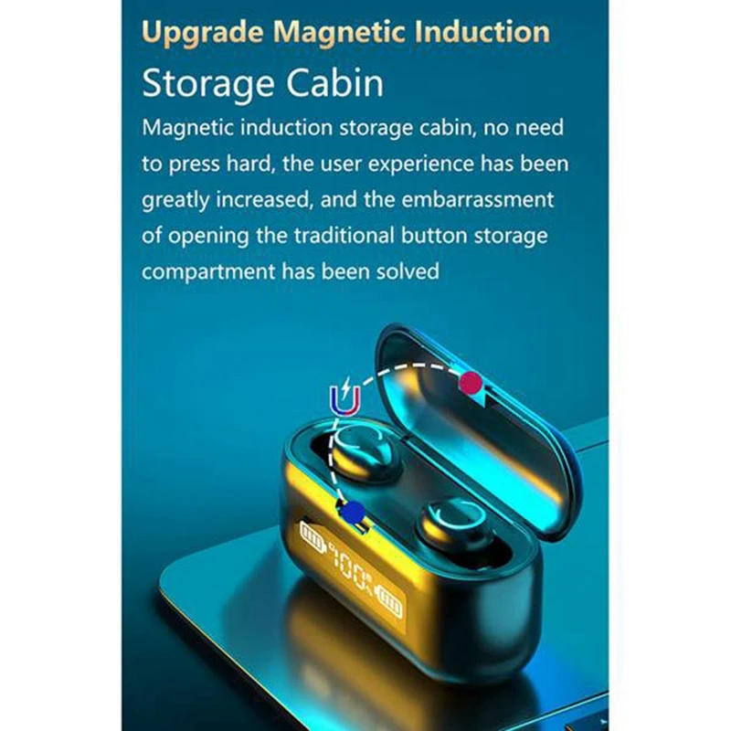 Wireless Headphones Bluetooth 5 1 Earphone TWS HIFI Mini In Ear Stereo Earbuds Headset Support IOS Android Phones