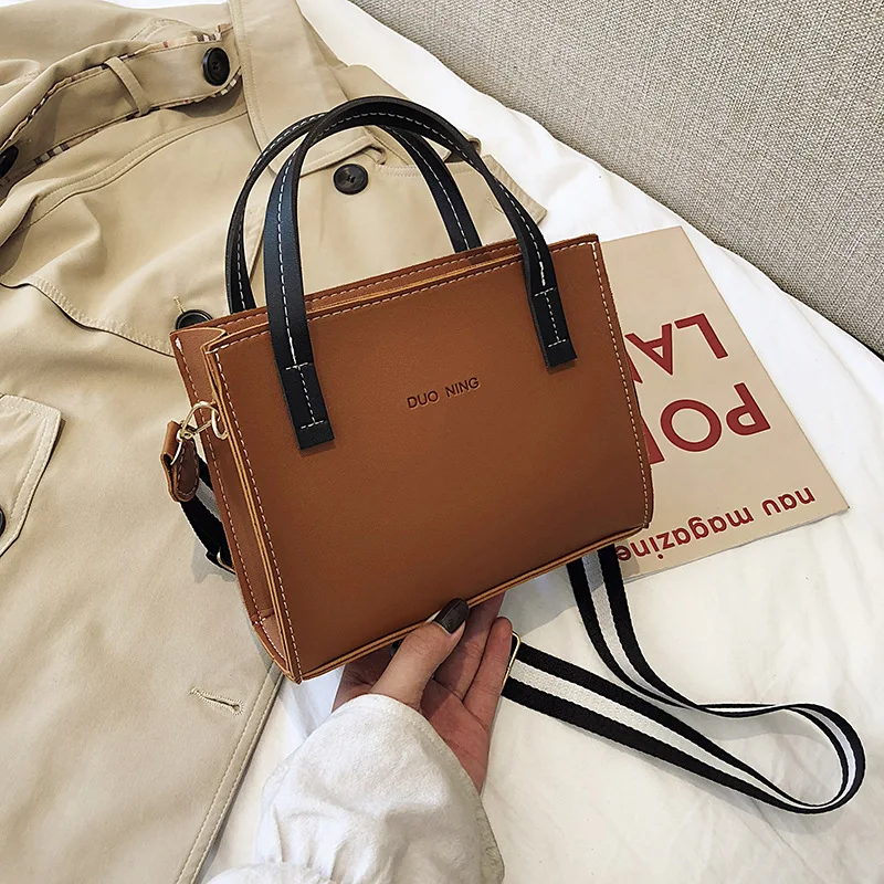 

Korean-style Bag WOMEN'S Bag New Style 2019 Hand Versatile Tote Bag Casual Solid Color Network hong yang Gas Crossbody Bag