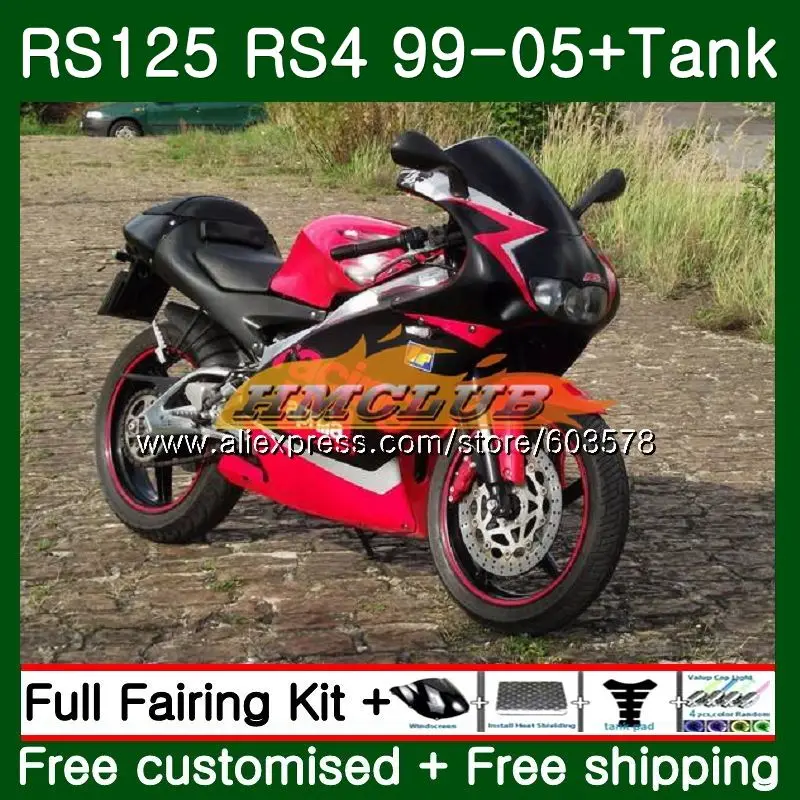 RS125R для Aprilia RS 125 RS125 99 01 02 03 04 05 44CL. 50 red RS4 RS-125 RSV125 R 1999 2000 2001 2002 2003 2005 обтекатель - Цвет: No. 1