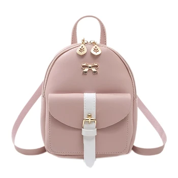 

Mini Backpack Small Diagonal Bag Leather Backpack Cute Bow Backpack Ladies Wallet
