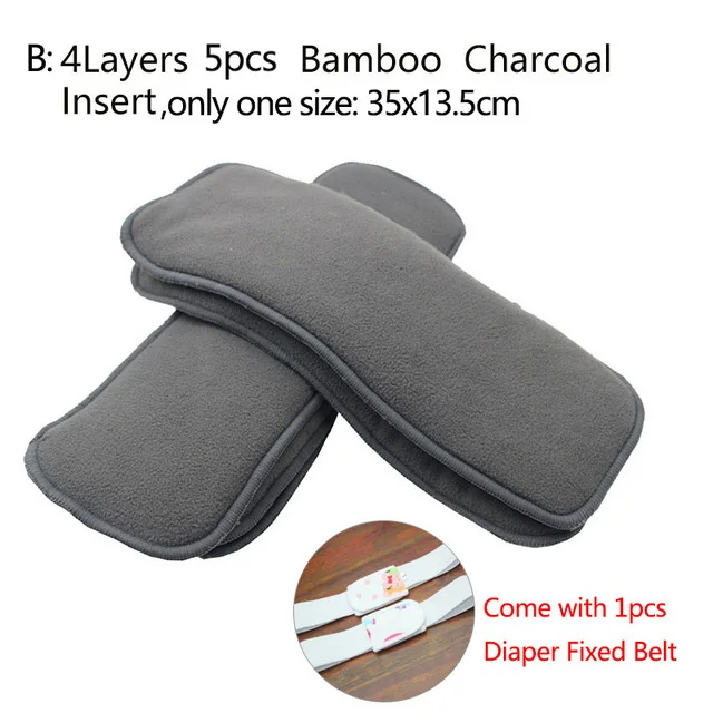 D-5pcs Хлопок детские подгузники вставки 10 слоев стираемые тканевые подгузники для новорожденных детей 5/10 шт многоразовые подгузники-подкладки - Цвет: D-5pcs