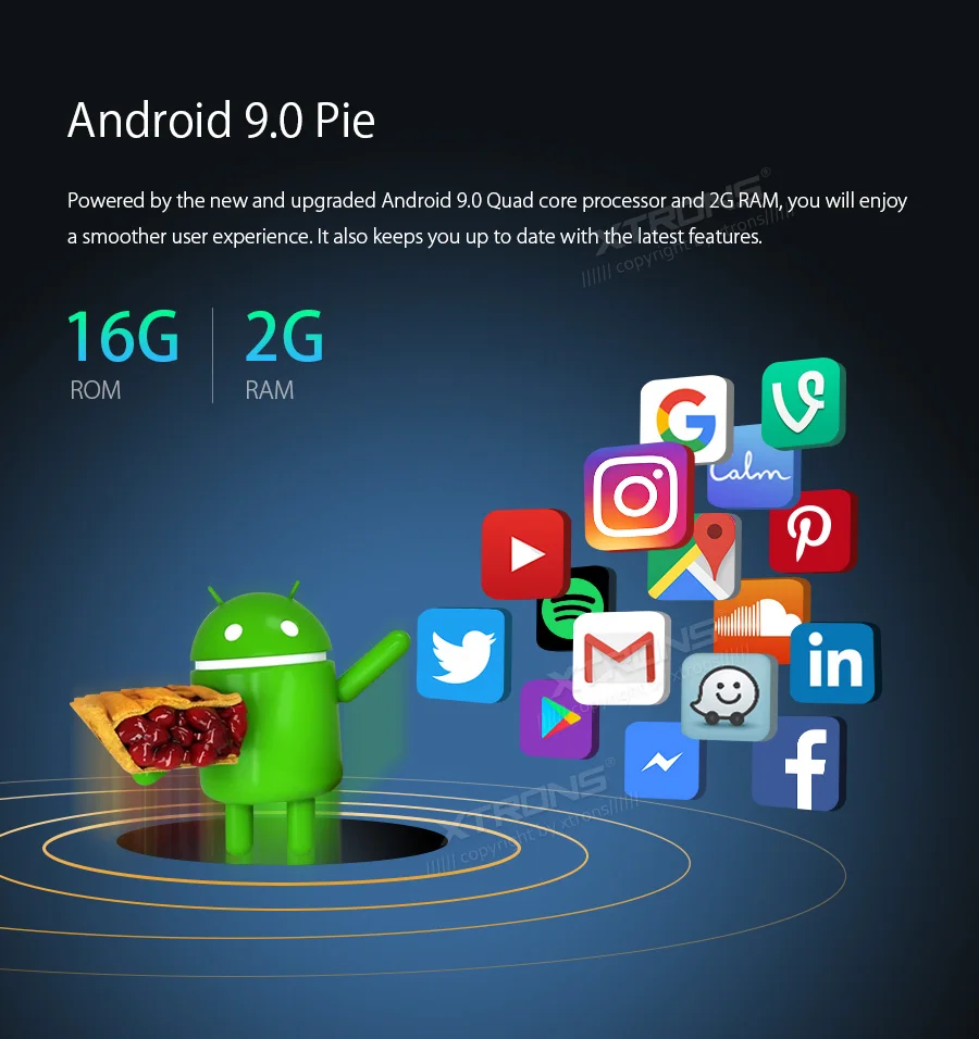 Excellent 5" Android 9.0 OS Car Multimedia GPS Radio for Dodge Caravan 2001-2007 & Neon 2000-2006 & Intrepid 1998-2005 & Dakota 2001-2004 4