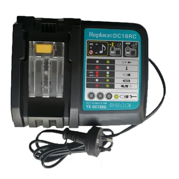 

Dc18Rct Replacement Li-Ion Battery Charger 6A Charging Current For Makita 14.4V 18V Bl1830 Bl1430 Bl1850 Dc18Rc Dc18Ra Power Too
