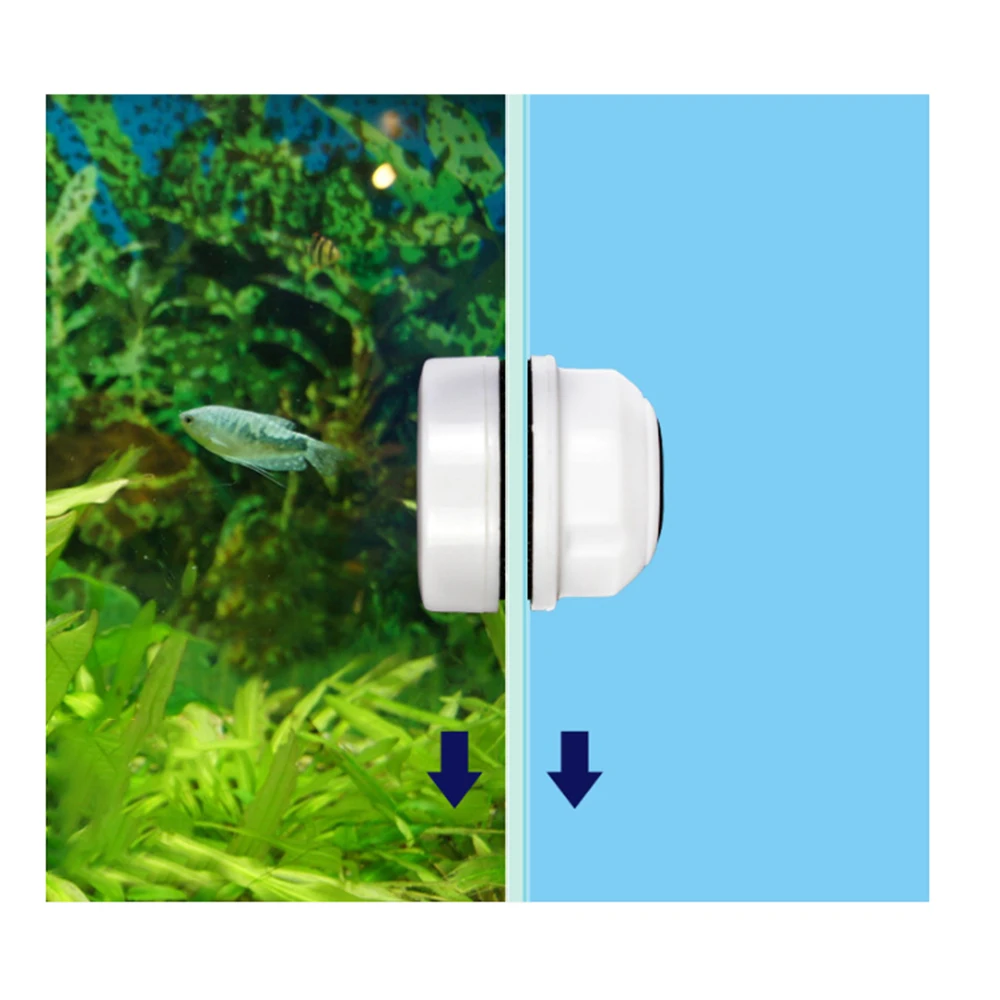 Mini Magnetic Brush Aquarium Glass Cleaner Floating Cleaning Brush Aquarium Fish Tank Glass Algae Scraper Cleaning Tool