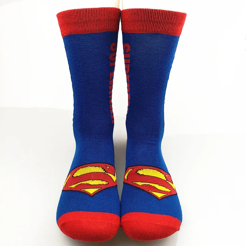 Лидер продаж, Супер герои, длинные носки, Дэдпул, капитан, носки, мужские,, брендовые, новые, длинные носки, дешевая распродажа, теплые носки для зимы - Цвет: S
