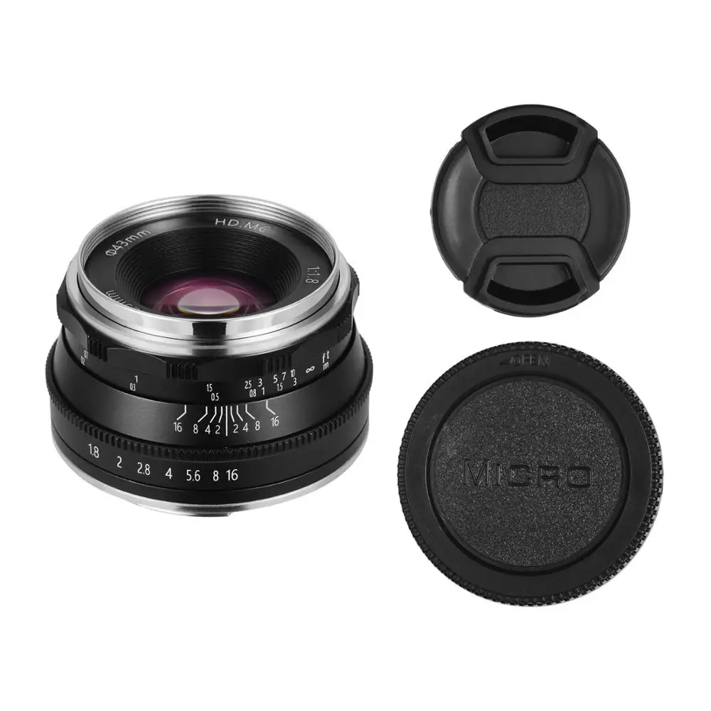 25 мм F1.8 объектив с ручной фокусировкой для Sony E A5000 A5100 A6300 A6500 Canon EOS M Fuji FX Olympus M4/3
