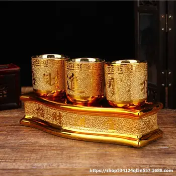 

Tribute Cup Lucky Cup Large Size Water Supply Cup Supplies God of Wealth Wine Glass