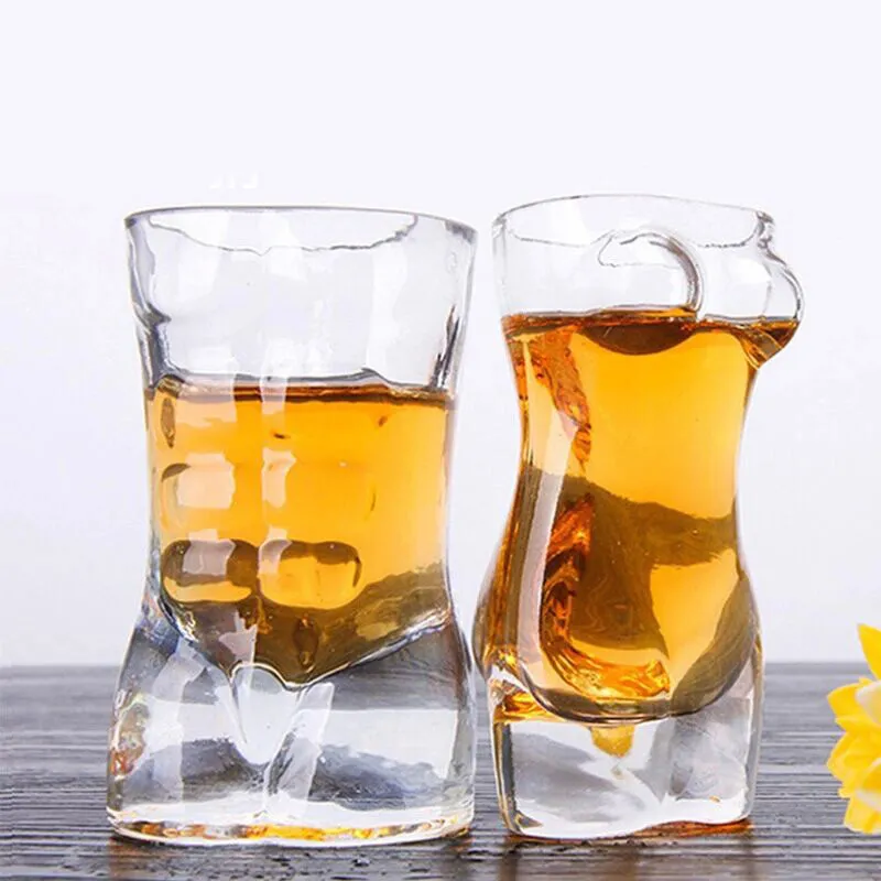 

Glass Cup Whiskey Glass Cheers Kitchen Man Woman Cocktail Bar HOME KTV Celebrate Party Beer Cup Erotogenic