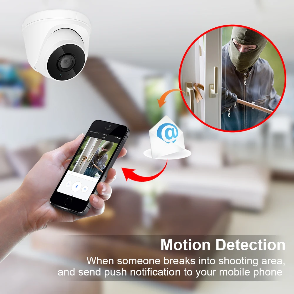 ANRAN Wifi камера IP 1080P камера видеонаблюдения домашняя HD двухсторонняя аудио беспроводная камера безопасности Onvif