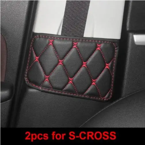 2 шт. для SUZUKI Vitara- S-CROSS Alivio ремень безопасности Пряжка защитная накладка B Колонка защитная накладка - Цвет: 4