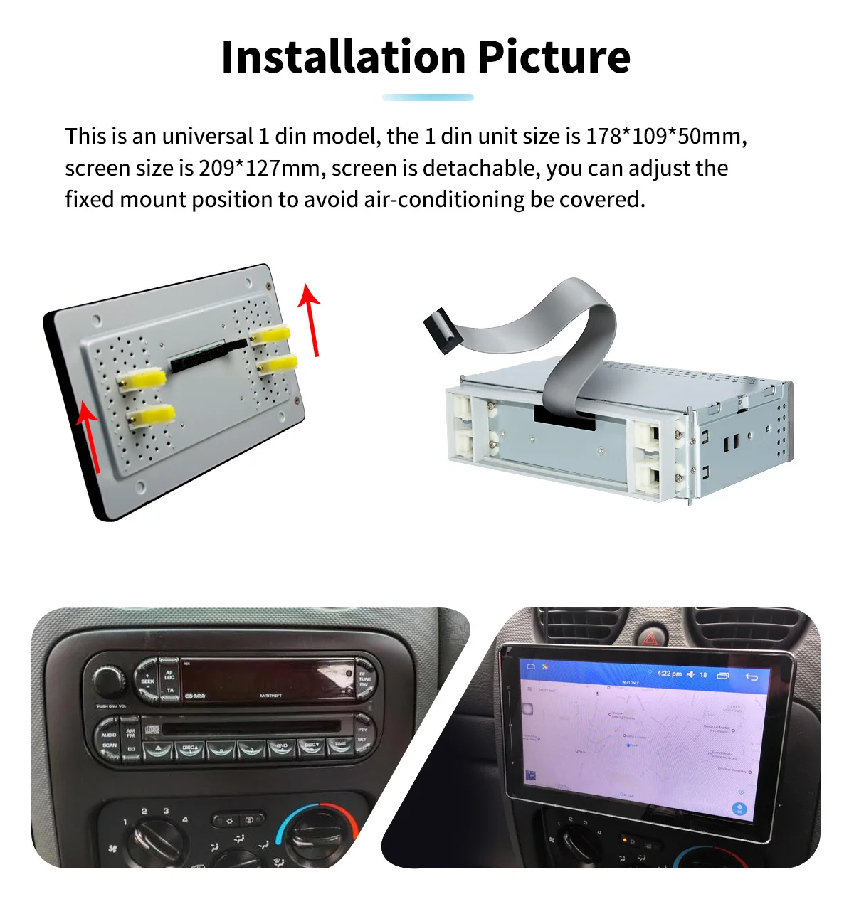 DSP 1280*720 " 1Din Android 8,1 Автомобильный мультимедийный радио gps SPDIF сабвуфер стерео Carplay 4G SIM WiFi DVR DAB OBD TPMS Bluetooth