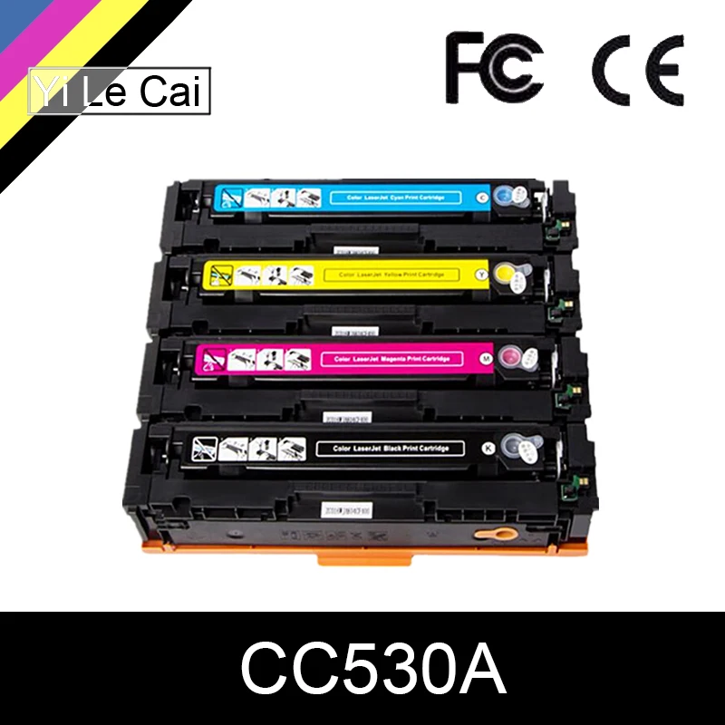 

YCL 304A Compatible Toner Cartridge CC530A CC531A CC532A CC533A for HP Color LaserJet CM2320nf CP2025 CM2320fxi CM2320n CM2320nf