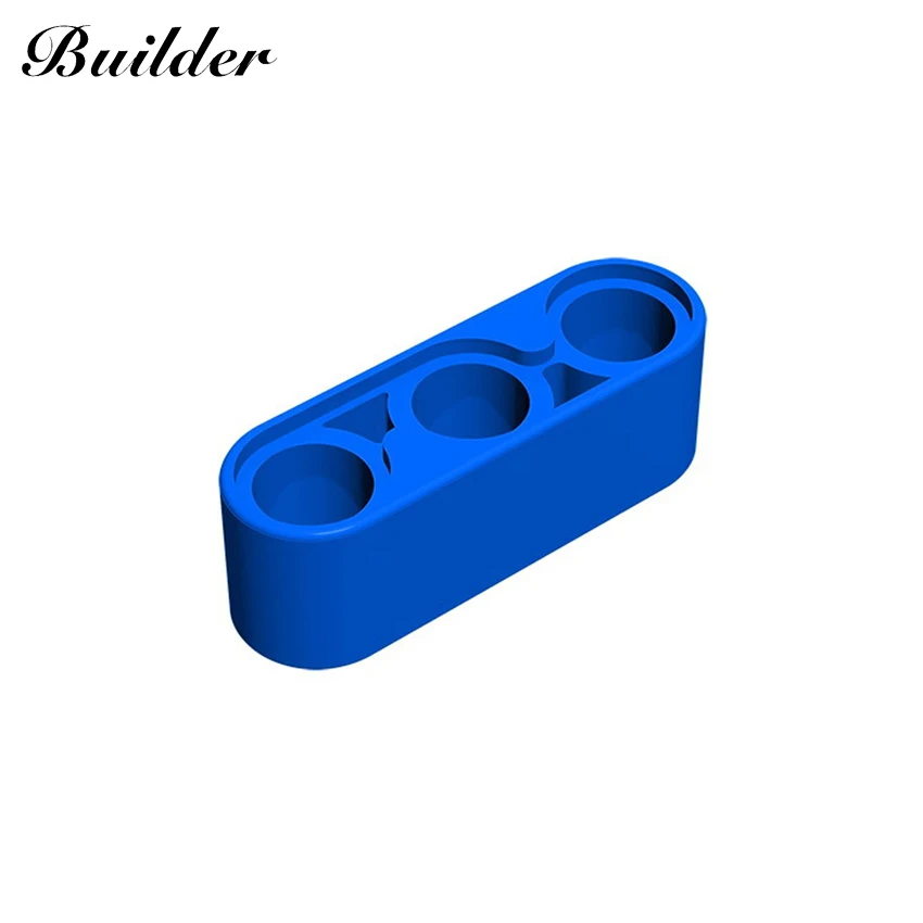 Little Builder 32523 MOC Technology Brick 1x3 Thick Hole Arm Liftarm 10pcs Building Block DIY Creative Particle Toy for Children 100g small particle 2445 2x12 plate brick building block flat diy parts buildmoc compatible assembly particle creative gift toys