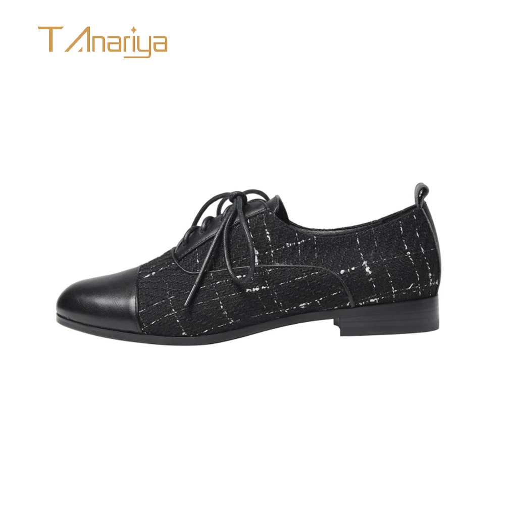 

Tanariya New Arrival Shoes woman women Spring and fall 2019 lace-up low heel shoes