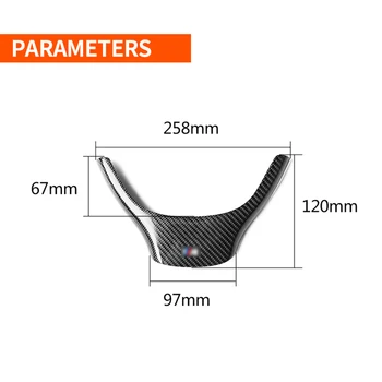 

Car Steering Wheel Trim Auto Sticker For BMW 5 Series F10 F18 10-15 Black