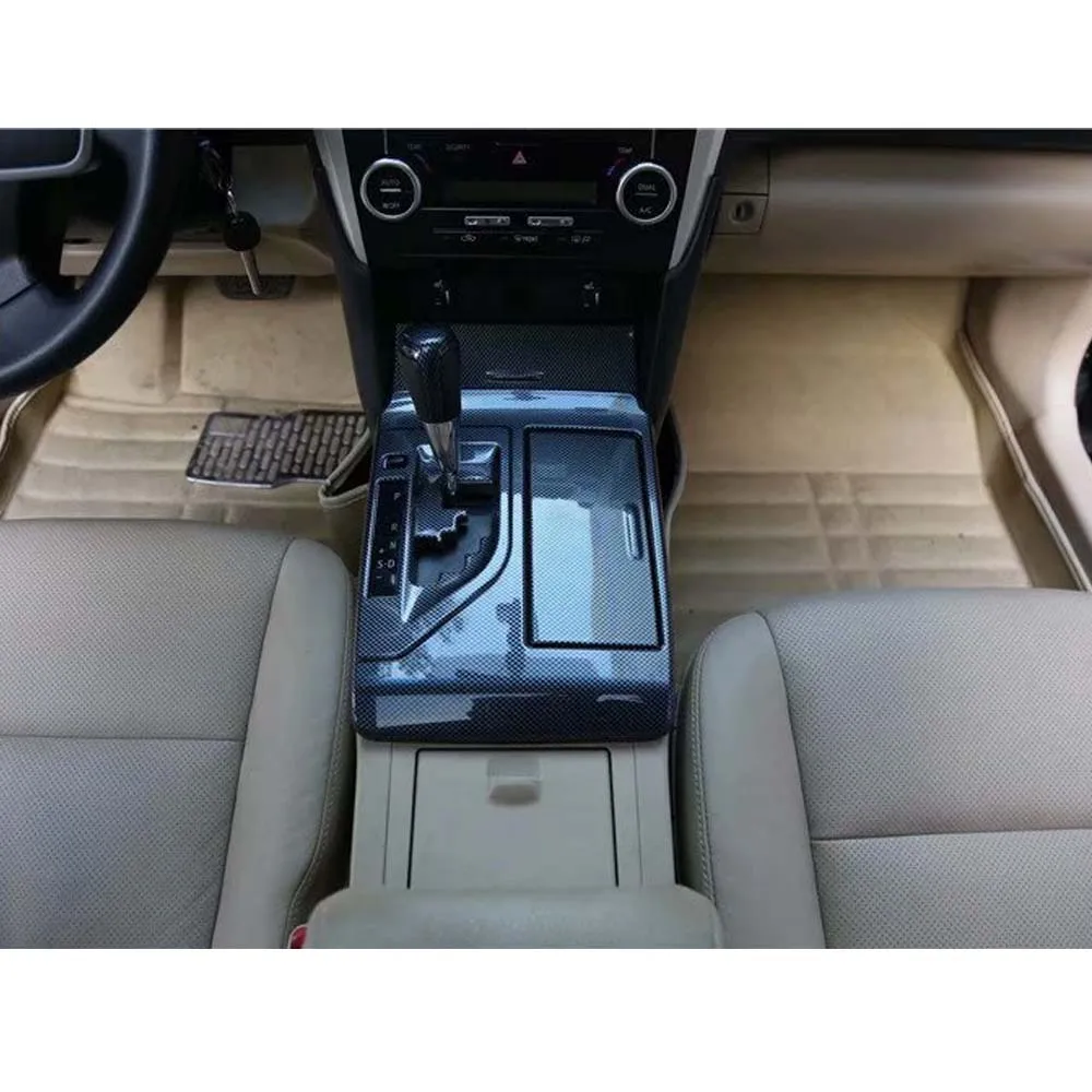 3 шт./компл. для Toyota Camry 2012- LHD A/T модель автомобиля Шестерни переключения Панель рамка Крышка отделка интерьера автомобилей Стиль наклейка