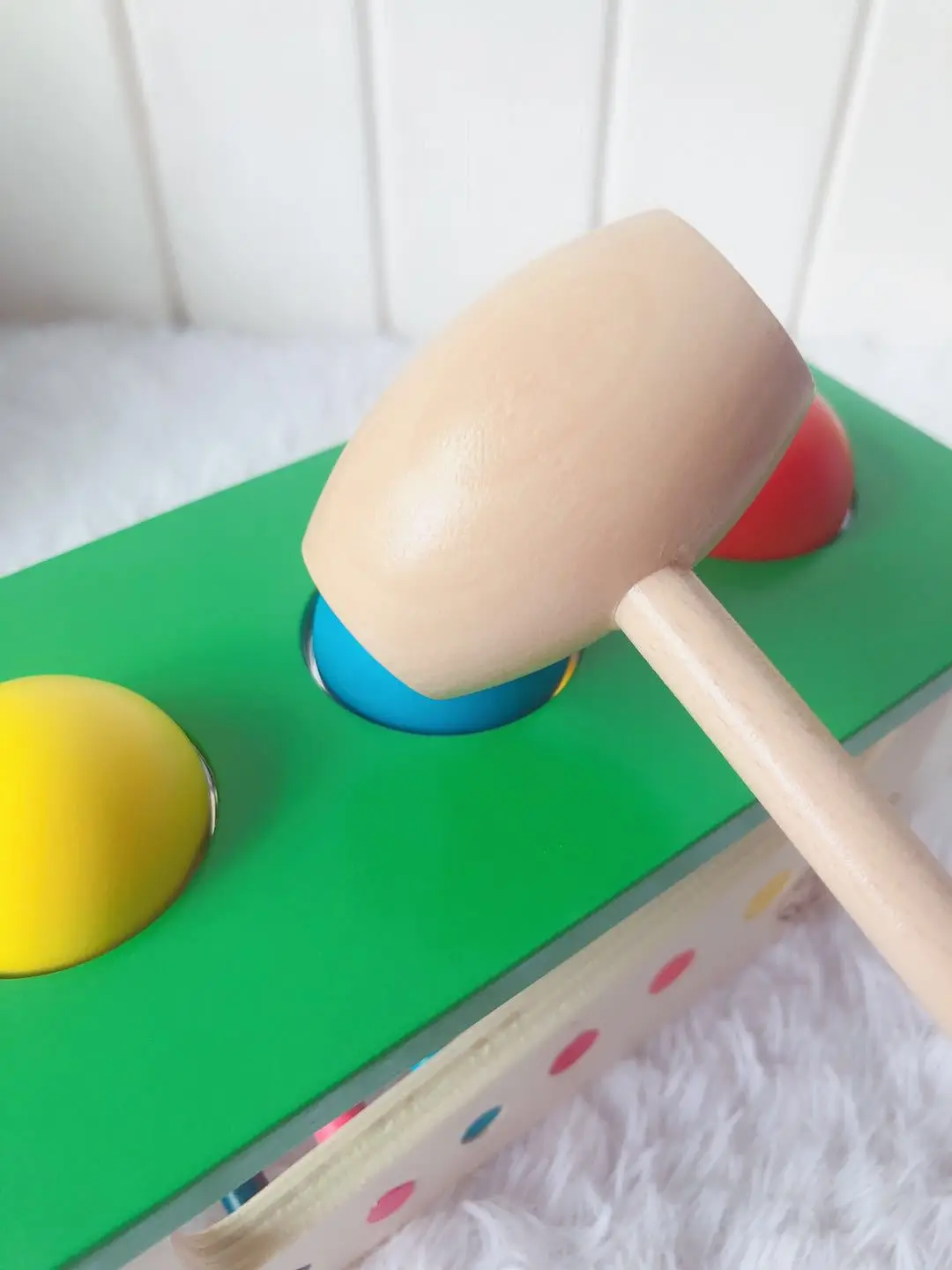 

Wood Sound Knock Ball Table Beating Table with Bell Children Wooden Educational Toys 1-3 Years Old MDL Genuine Product