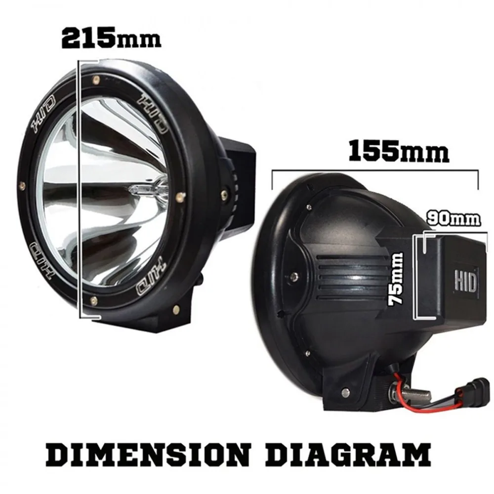 Комплект из 2 предметов 7 &quotдюймов 12V 100W HID дальнего света ксенон Прожекторы для