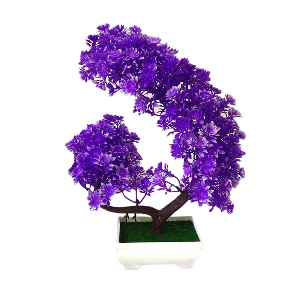 Artificial Flower Pine Plant Bonsai Garden DIY Holiday Party Home Desktop Decor