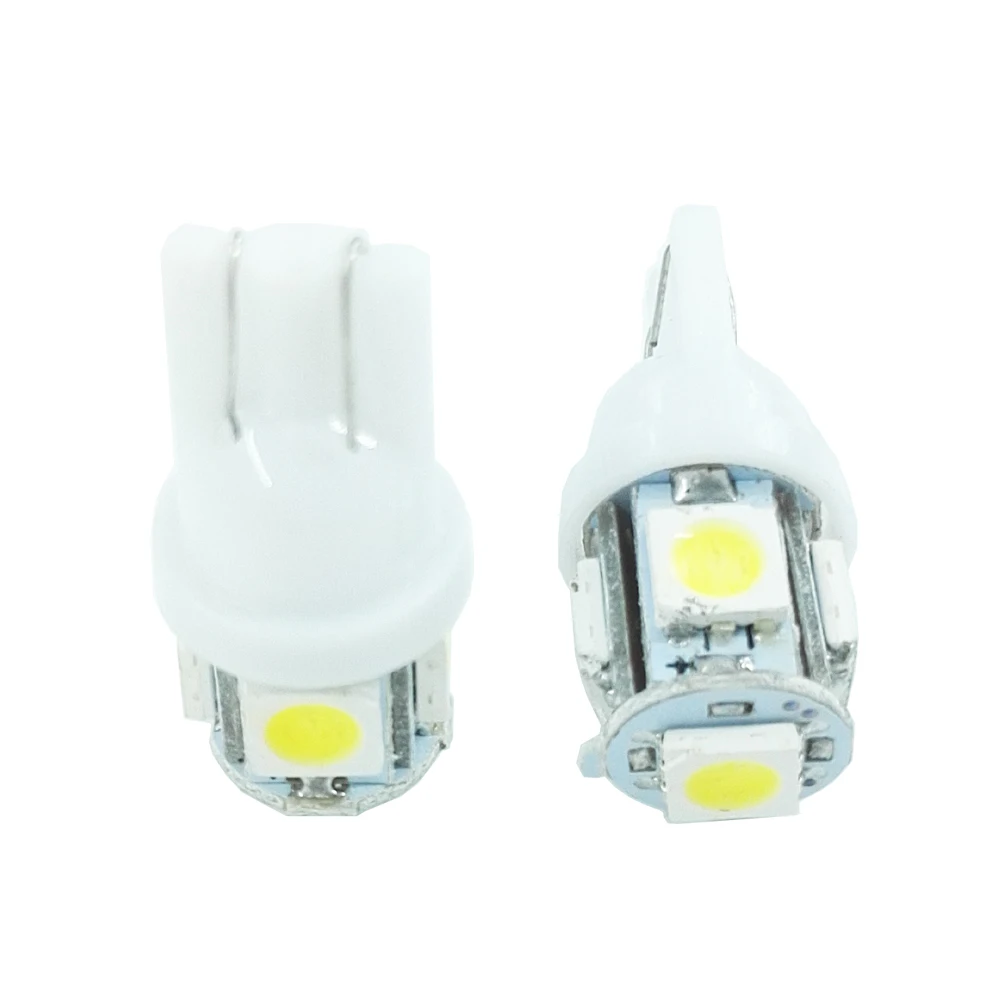 Светодиодные лампы ECAHAYAKU12V T10 W5W WY5W 5050 5SMD 194 168 задний фонарь для автомобиля