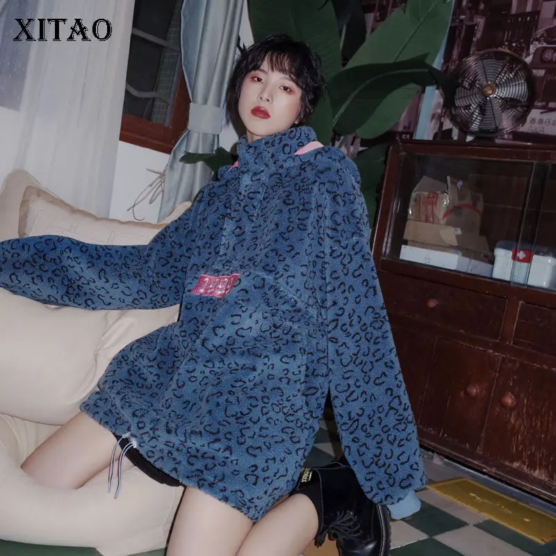 

XITAO Letter Patter Hoodies Fashion New Women 2020 Spring Full Sleeve Drawstring Plus Size Small Fresh Casual Hoodies DMY2695