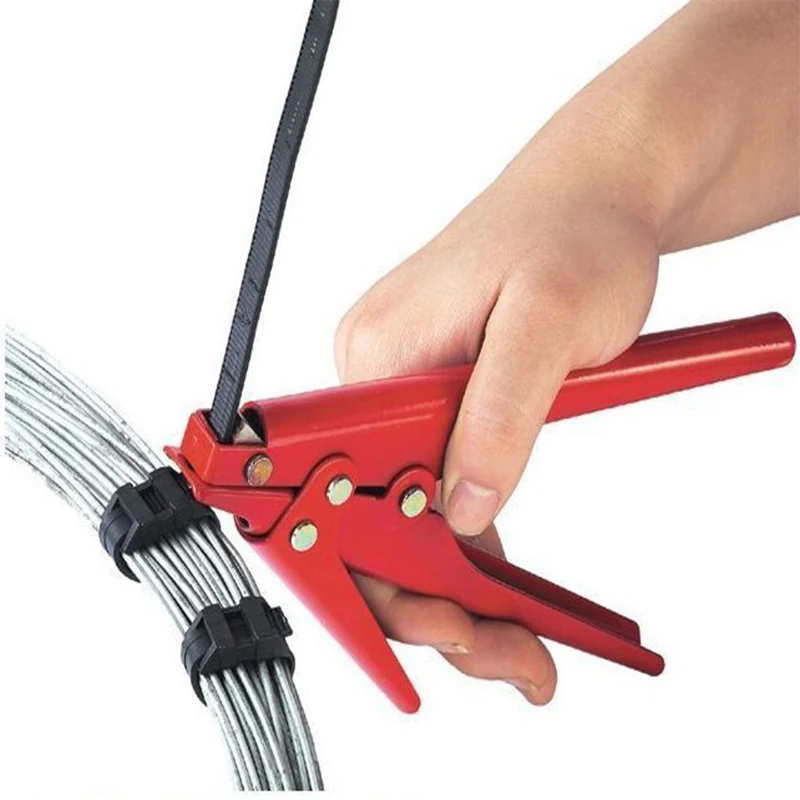 Hs-519 Cable Zip Ties Automatic Tension Cutoff Gun Tool For Plastic ...