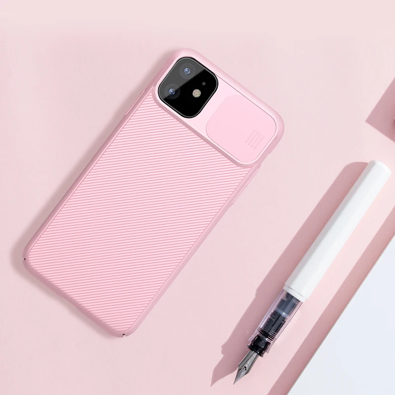 NILLKIN для iphone 11 Pro Max Чехол-слайдер для камеры защита для iphone 11 чехол задняя крышка для iphone 11 Pro Чехол - Цвет: Розовый