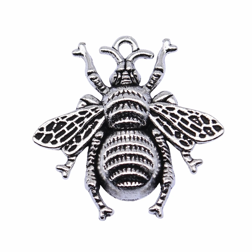 Bee Charms Jewelry Making, Bee Charms Gold Silver