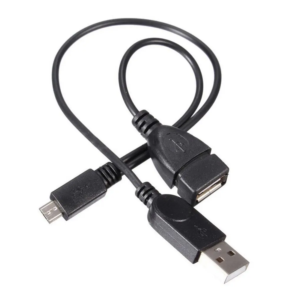 OTG Хост разветвитель питания Y Micro USB штекер гнездо адаптер кабель Шнур