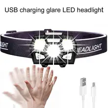 

IPX6 Waterproof 5000LM USB Rechargeable Night Fishing Camping Gesture Sensing LED Headlight Lamp