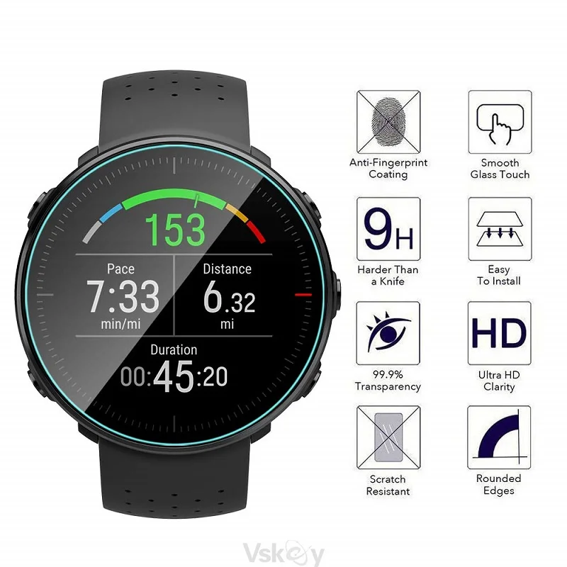 5PCS Screen Protector for Polar Vantage V3 V2 Smart Watch Tempered