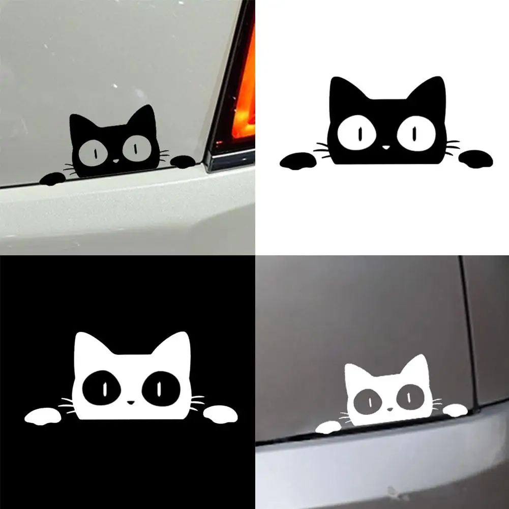 

Reflective Peeking Cat Animal Car Styling Decorative Stickers Auto Window Decals Reflective PET Car Accessories