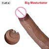 8.26 Inch XXL Realistic Dildo With Powerful Suction Cup Realistic Penis Sex Toy Flexible G-spot Dildo Soft Curved Shaft And Ball 1