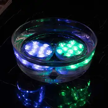 

Remote Controlled RGB Underwater Lights Waterproof Battery Operated Swimming Submersible LED Pool Light Party Decor Night Lamp