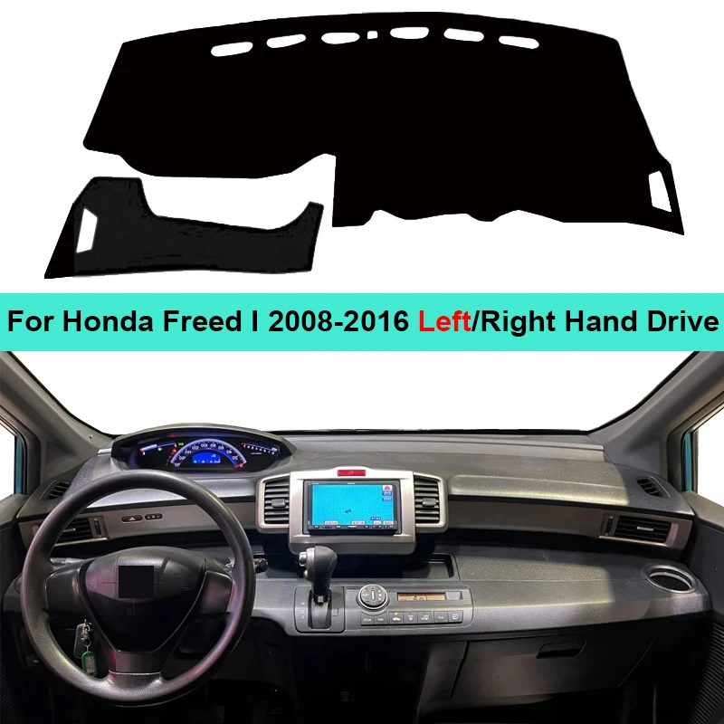 Car Inner Dashboard Cover Dash Mat Carpet for Honda Freed I 2008-Sun Shade Pad Anti-Sun Anti-UV Anti-dirty Cushion Rug