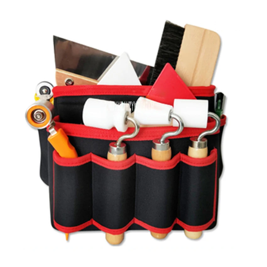 Professional Wallpaper Tools Bag Press Wheel Brush Cut-Off Knife Scraper Complete Set Wall Cloth Construction Package |