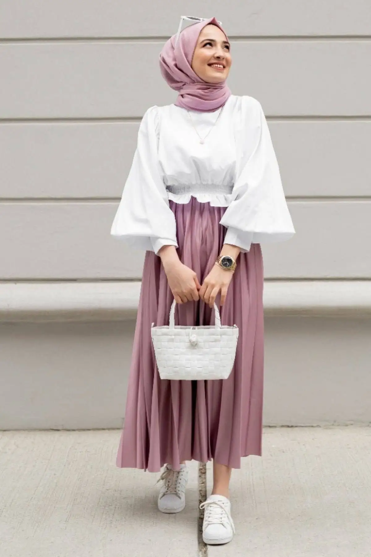 Obtenga esto Musulmana traje de Abayas vestido Hijab 2 piezas inferior y superior de la 4 temporada ropa islámica caftán Ramadán Dubai Hecho en Turquía pBQKMZ1DEoV