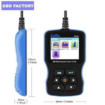 

OBD2 Scanner for BMW Airbag/ ABS/ SRS e46 e90 e60 e39 All System Diagnostic Tool Creator C310+ Pro Oil Service Reset Code Reader