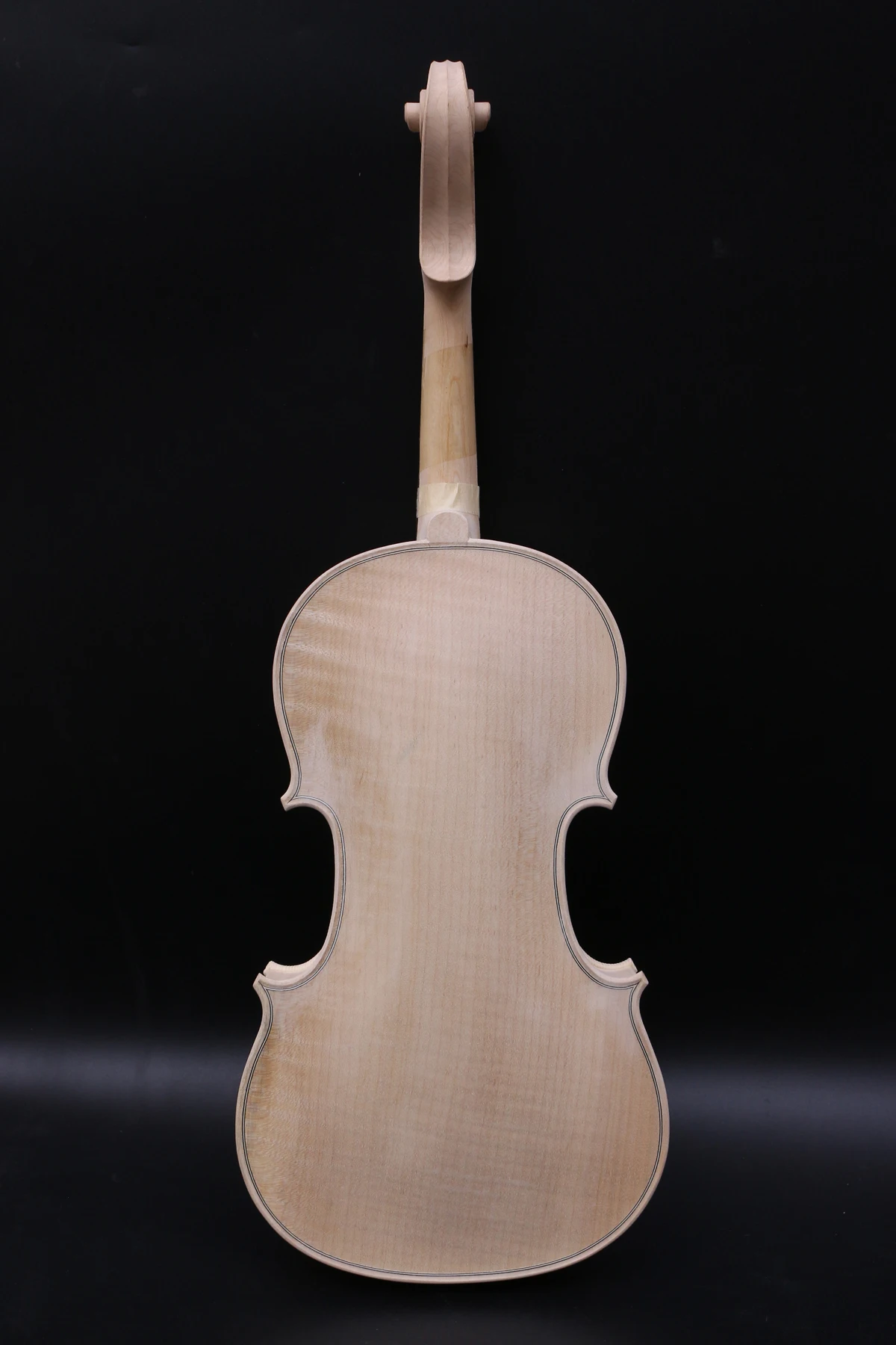 

Незаконченная скрипка 4/4 ручной работы скрипка Stradivari модель пламя Кленовая ель #3233