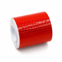 High Visibility Reflective Safety Tape for Bikes and Accessories - Waterproof 5cm x 1m (Red)