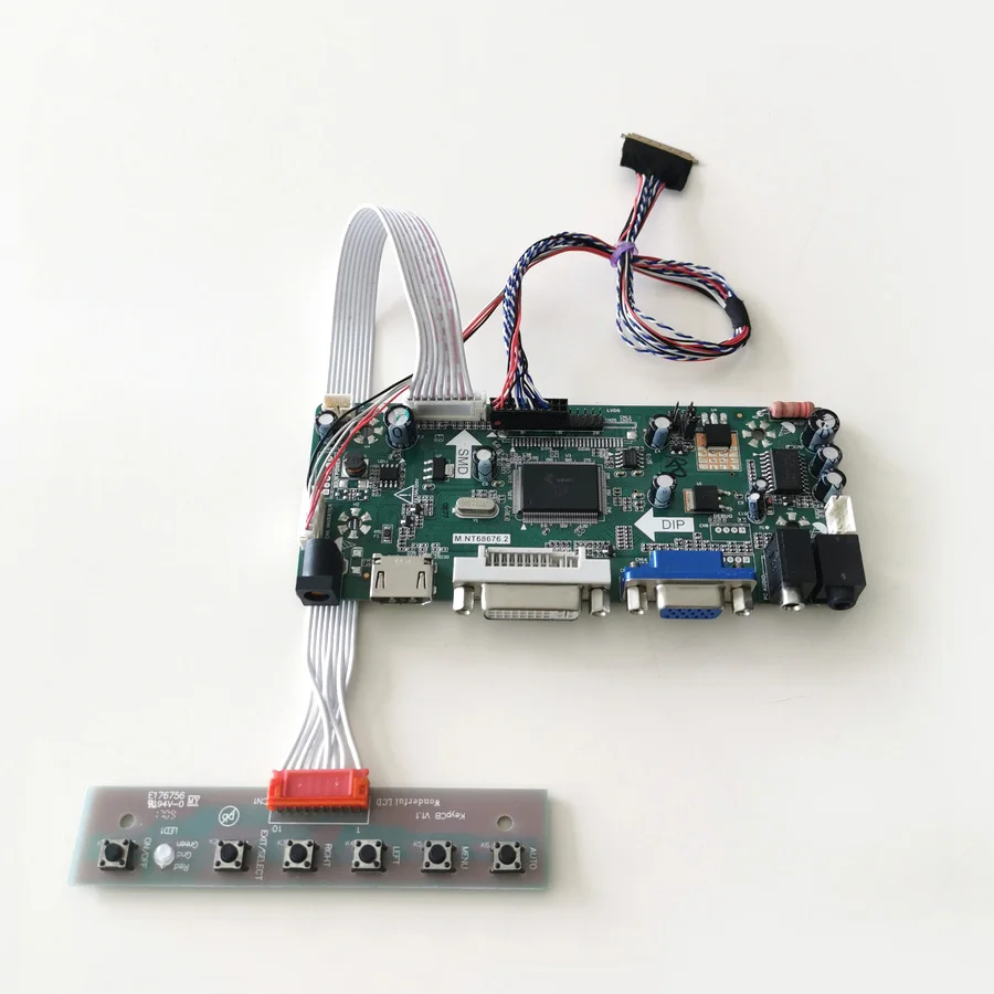 Подходит для B125XW01 B125XW02 LP125WH2 12 5 &quotLVDS 40 контактов 1366*768 ЖК-панель WLED VGA DVI M.NT68676 плата