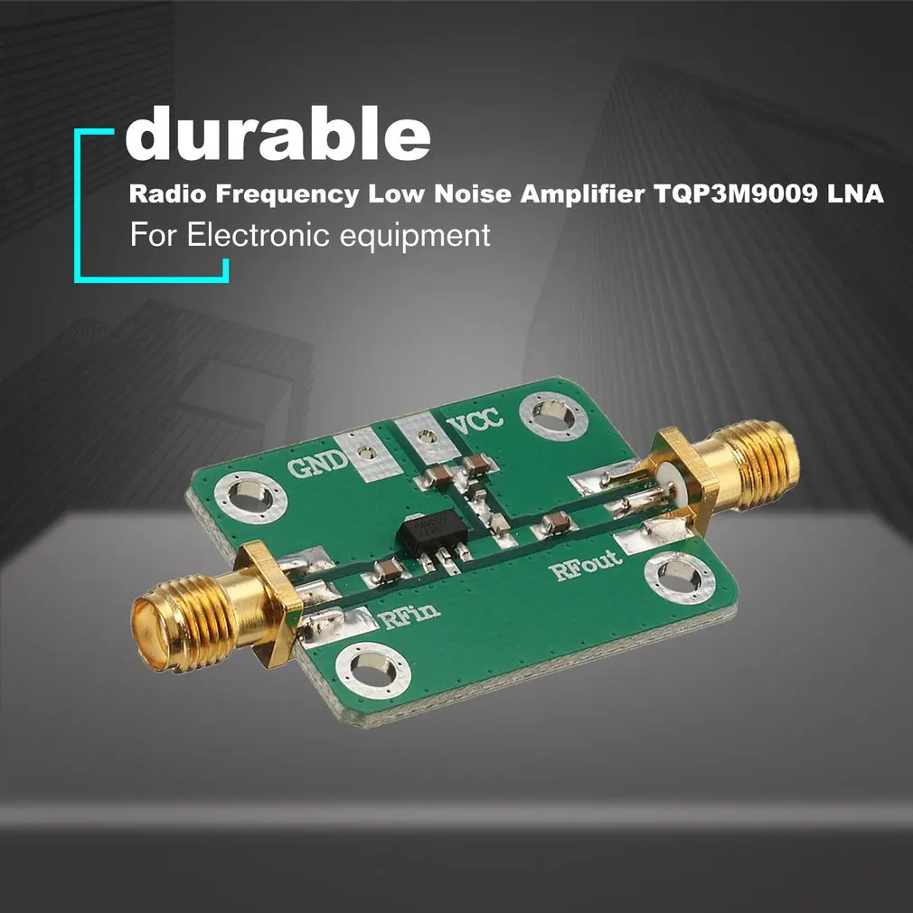 Nível de Ruído Placa de Sinal Receptor de Rádio de Banda Baixo Amplificador Larga Circuitos Módulo 50-4000mhz rf Tqp3m9009 Lna 6 Eletrônicos